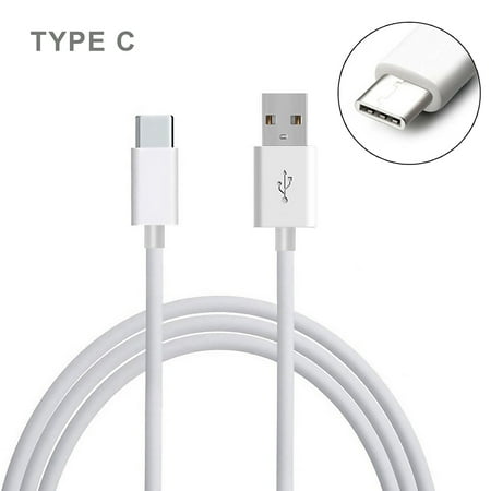 For Xiaomi Mi Max 2 Phones - 3 Feet USB Type-C to USB-A 3.0 Male Data Sync Cord Cable - White