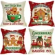 thumbnail image 5 of Nueva funda de almohada decorativa de Amazon con diseño de dulces de jengibre para Navidad, para sala de estar, hogar, fiesta, cojín festivo con borde cruzado, 5 of 5