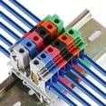 thumbnail image 6 of 10PCS Wire Electrical Conector Terminal Connector Screw Cable Din Rail Terminal Blocks Strip Power Distribution Block Terminator, 6 of 6