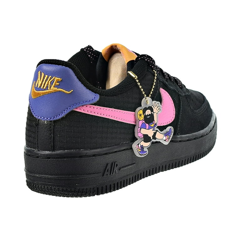 Nike Air Force 1 Womens Shoes Size 7Y 'Black Magic Flamingo