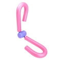 thumbnail image 4 of Worallymy Ejercitador de piernas Brazo de espuma Ejercitador de entrenamiento muscular Herramienta de fitness portátil para gimnasio en casa Rosa rosa 30 mm Worallymy JD735811437, 4 of 7