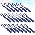 thumbnail image 4 of 20PCS Cylinder Head Zipper Puller Clothing Plastic Zipper Head Compact Zipper Pulling Rope Luggage Bag Zipper Head Tail Rope for Bag Clothing Use (Navy Blue), 4 of 8