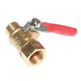 thumbnail image 3 of Interrupteur d'Arrêt en Laiton Robuste, Raccord Fileté NPT 1/4 '' Ou 3/8 '' - Femelle à Mâle Rouge, 1/4, 3 of 4