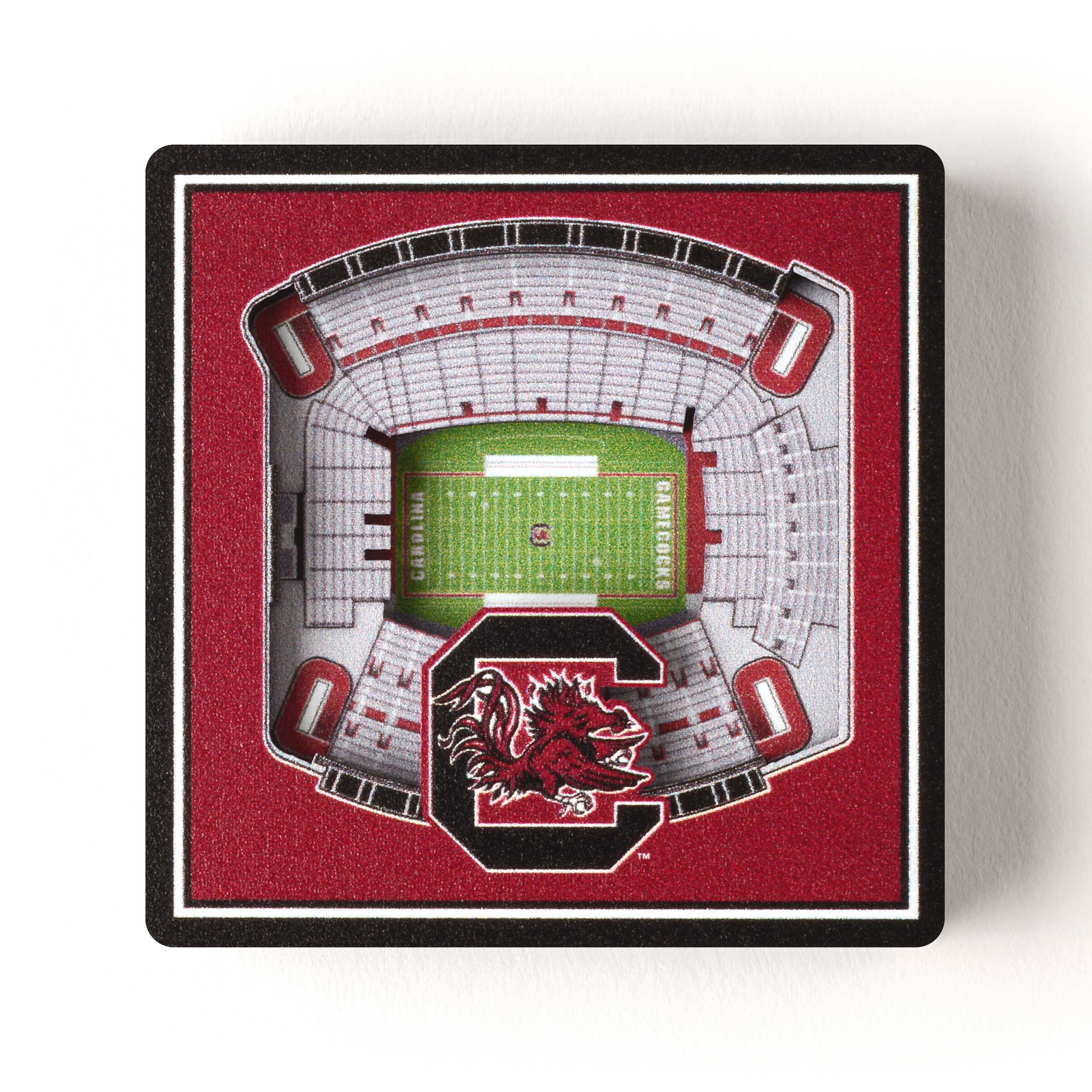 YouTheFan NCAA South Carolina Gamecocks 3D StadiumView Magnet
