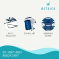 thumbnail image 2 of Ostrich On Your Back Sand Chair and On Your Back Beach Chair, Stripped Blue, 2 of 12