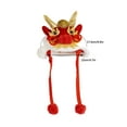 thumbnail image 3 of Tgbvmt Lunar New Year Dog Pet Cosplay Hat Cute Warm Wrap Hood Breathable Soft Adjustable for Small Dogs Cats Lunar New Year Parties Spring Family Reunions Pet Apparel Party Favors Decor, 3 of 9