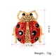 thumbnail image 2 of Broche creativo con forma de mariquita y diamantes de imitación para mujer, para vestido, collar, joyería, ramilletes, bufanda, clip, color rojo, 2 of 4