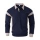 thumbnail image 1 of Ceisia Men Color Block Long Sleeve Zipper Casual Daily Outdoor Versatile Gift Fashion Athletic Top, 1 of 7