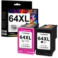 thumbnail image 1 of Cartuchos de tinta MANNERES 64XL de repuesto para HP 64XL Combo, 1 of 7
