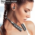 thumbnail image 3 of Fairnull Wireless Earbud Surround Sound Effect Mega Bass Ergonomic Bluetooth-compatible5.2 Sports Neck Hanging Earphone for Fitness, 3 of 8