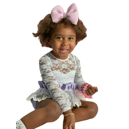 

Ma&Baby Baby Girls Clothes Sets 2pcs Lace Floral Long Sleeve Romper Tops+Elastic Shorts