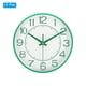 thumbnail image 3 of Reloj de pared de 8 pulgadas, a batería, silencioso, sin tictac, reloj redondo moderno, verde, 3 of 6