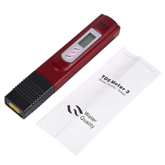 WALFRONT Digital LCD Water Quality Testing Pen Purity Filter TDS Meter Tester 0-9990 PPM Temp Portable, Water Meter,TDS Meter Tester