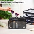 thumbnail image 4 of Bolsa de almacenamiento Hillban, 6 unidades, cubos negros transparentes para equipaje de viaje, 4 of 7