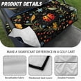 thumbnail image 6 of Whosucclay with 4 Front Pockets Golf Cart Seat Cover for Beach Winter, Thickened Anti-Scratch Golf Cart Seat Towel Blanket, Ladybug Floral Pattern, 6 of 7