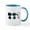 White/Blue Inside, variant on CafePress - Snoopy Silhouette Mug - 11 oz Ceramic Mug - Novelty Coffee Tea Cup