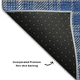 thumbnail image 5 of Addison Rugs Mayfield Premium Machine Washable Transitional Plaid Gray Round Rug, 8' x 8', 5 of 5