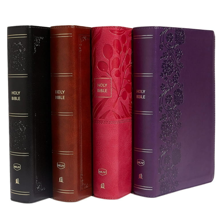 NKJV, Study Reference Bible, Large Print, Leathersoft, Brown