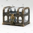 thumbnail image 1 of vintage, caja de almacenamiento de colección de plástico de gran tamaño, caja de tesoro de juguete Hugo  Cofre del tesoro pirata, 1 of 8