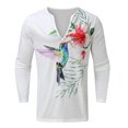 thumbnail image 4 of Camisas de Otoño Para Hombres, Manga Larga, Cuello En V, Moda, Informal, Jersey de Moda, Camiseta Estampada, Blusa Odeerbi ODB-4, 4 of 5