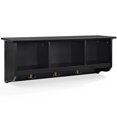 thumbnail image 1 of Crosley Brennan 3 Cubby Wall Mounted Coat Rack in Black, 1 of 5