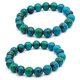 thumbnail image 1 of Pulsera De Crisocola Con Cuentas Redondas, Pulsera Con Cuentas 2 Piezas Exquisita Para Regalos, 1 of 8