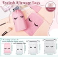thumbnail image 3 of Eyelash Extension Travel Beauty Supplies Lipstick Toiletry Organizer Storage Bag Packaging Eyelash Aftercare Bags Makeup Pouch Lashes Drawstring Bag Toiletry Bag WHITE 15X20CM, 3 of 8