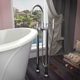 thumbnail image 6 of Anzzi FT521-0027 Ember 65-5/8" Stone Composite Free Standing Soaking Tub with So, 6 of 8