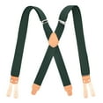 thumbnail image 1 of Bretelles pour Hommes, Bretelles Élastiques Réglables à Dos en X avec Pinces Robustes, Bretelles Mode Confortables pour Pantalons, pour Usage Quotidien, Extérieur, Décontracté, 1 of 3