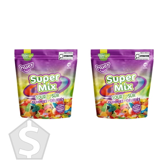 Huer Foods Inc. Super Mix Sour Gummies - Pack of 2