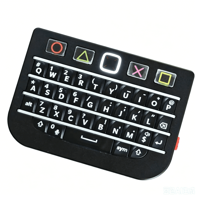 Teclado mini 2 en 1 con rueda de desplazamiento Bluetooth USB en modo dual DPI para Blackberry P9981, ajuste de velocidad de diez velocidades y todas las teclas sin conflictos