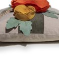 thumbnail image 4 of JWH 3D Handmade Flower Autumn Decorative Pillow Covers 18x18inch Farmhouse Decorative Pillow Case for Home Decor Orange, 4 of 9