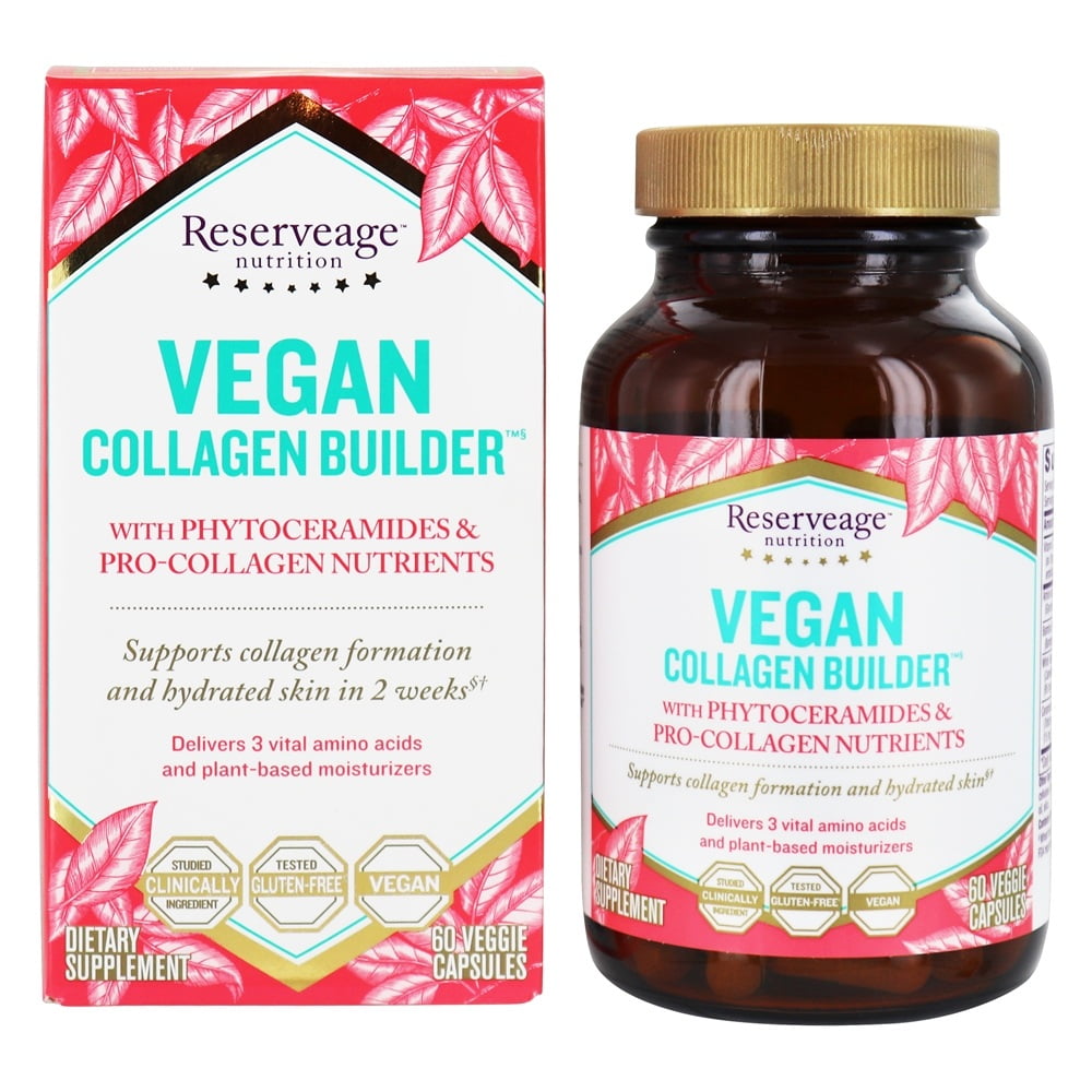 Reserveage Nutrition Vegan Collagen Builder 60 Vegetarian Capsules