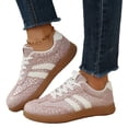 thumbnail image 3 of KEVCHE German Training Shoes For Women Casual Comfort, Round Toe Lace Up Lightweight Breathable, Casual Comfort Footwear Non Slip Flexible Sole, Soft Cushioned Daily Walking Shoes, 3 of 4