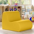 thumbnail image 5 of Jaxx Midtown Medium Classroom Soft Foam Chair - Premium Vinyl Cover - Yellow, 5 of 7