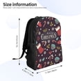 thumbnail image 4 of Haiem Merry Christmas Backpack - Stylish and Durable 15-inch Laptop Backpack with Waterproof Oxford Fabric, 4 of 8