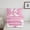 Pink Bow K, variant on Manfei Girls Cartoon Ribbon Bow Initial A 2pcs Twin Comforter Set - Dreamy Princess Style