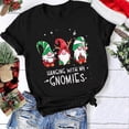 thumbnail image 2 of Hauts et Chemisiers à Manches Courtes pour Femmes Chemisiers Décontractés de Noël à Manches Courtes à Col Rond à Imprimé Chandails T-Shirts Hauts, 2 of 4