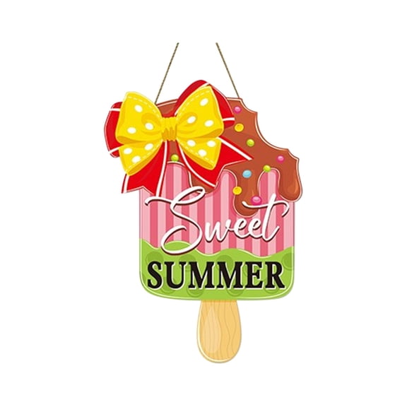 Wall hangs,Summer Ice Decor "LOVE" Wooden Letter Banner Creative Hanging Ornament Ice Themed Wall Decor Summer Celebration Decorations