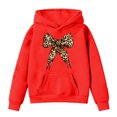 thumbnail image 6 of RFQWOVSR Girls Butterfly Print Hoodie Lightweight Fleece Long Sleeve Pullover Cute Top 8-10Years, 6 of 6