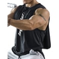 thumbnail image 3 of Summer Men's Sports Vest Letter Printed Round Neck Sleeveless Quick-Dry Workout Tank Tops, 3 of 5