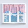 thumbnail image 6 of Silver Stars on Sheer Tinted Organza Solid Scalloped Window Valance 58" Wide / 20" Tall, 6 of 12