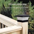thumbnail image 3 of Luces solares de seguridad para exteriores luces LED superiores de columna Wdftyju Solar lámpara de Pilar impermeable para exteriores decoración de vallas de jardín, 3 of 9