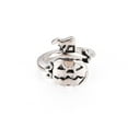 thumbnail image 2 of Alloy Finger Rings Cadmium Free & Lead Free for Pumpkin Jack-O'-Lantern Antique Silver US Size 6 1/2(16.9mm) Alloy, 2 of 4