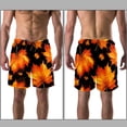 thumbnail image 3 of luoweisi Men's Beach Shorts Quick Dry Swim Trunks with Mesh Lining Maple Leaf XL, 3 of 5