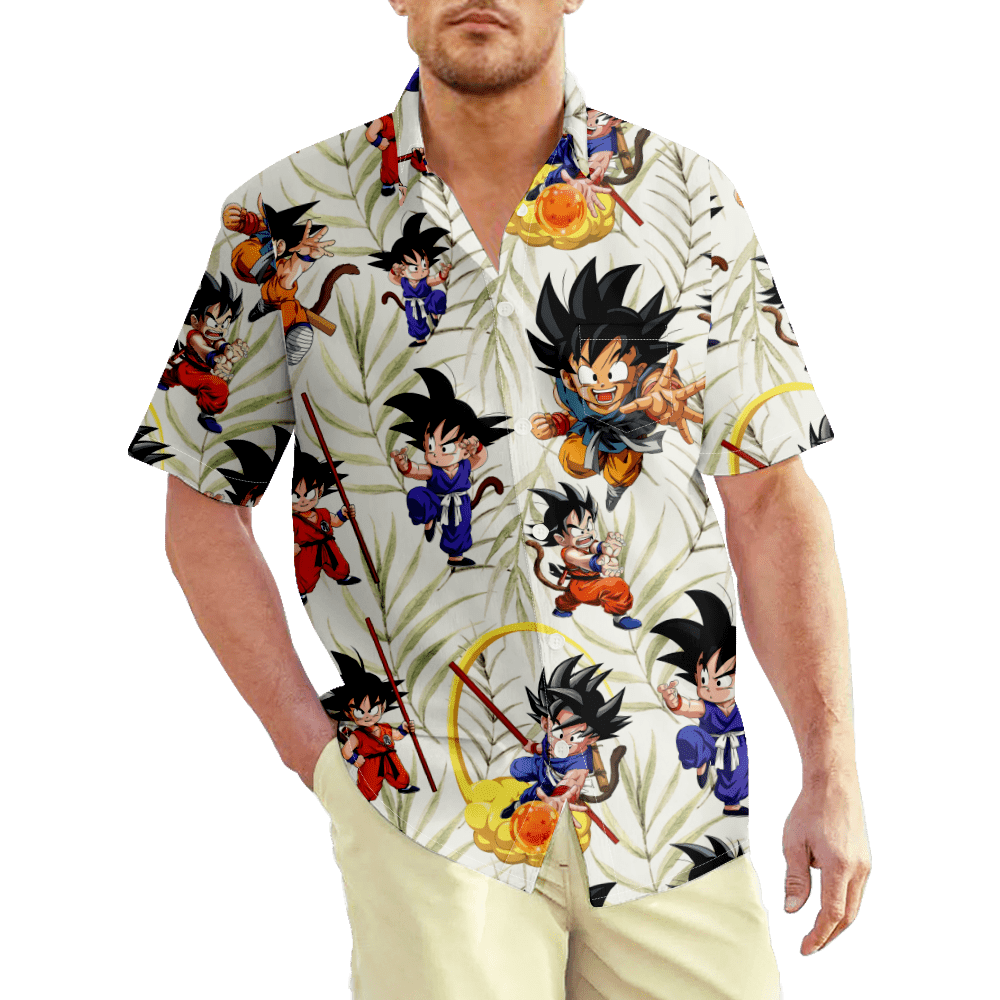 Anime Dragon Ball New Style Creative 3d Print Print Oversized Hawaiian  Shirts Short Sleeve Men Women Shirts(#6,Size-Child 150) 