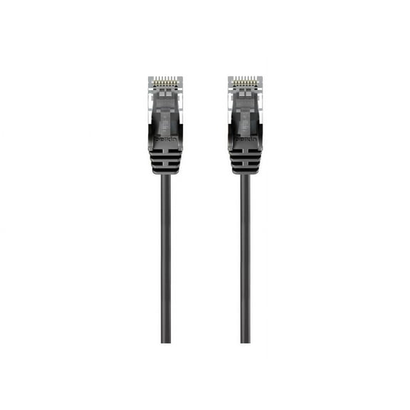 Belkin Slim - Patch cable - RJ-45 (M) to RJ-45 (M) - 61 cm - UTP - CAT 6 - molded, snagless - black