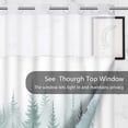 thumbnail image 6 of Ikfashoni Hookless Shower Curtain with Snap in Liner, Green Forests No Hook Waterproof Bath Curtain, 71"X74", 6 of 9