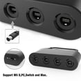 thumbnail image 2 of Adaptador de controlador GC 3 en 1 para Nintendo Switch, Wii U y PC. Convertidor de 4 puertos para controlador GameCube., 2 of 5