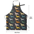 thumbnail image 6 of Goofa Plaid Dachshund Printed Waterproof Apron 33" Chef Aprons for Men Heavy Duty Chemical Work Apron Adjustable Bib Apron, 6 of 9